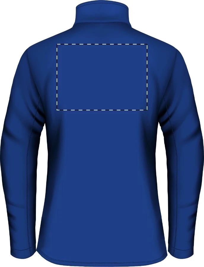 Baidok softshellová bunda – dark blue – tlačová plocha – Zadná strana