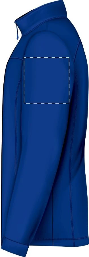 Baidok softshellová bunda – dark blue – tlačová plocha – Ľavý rukáv