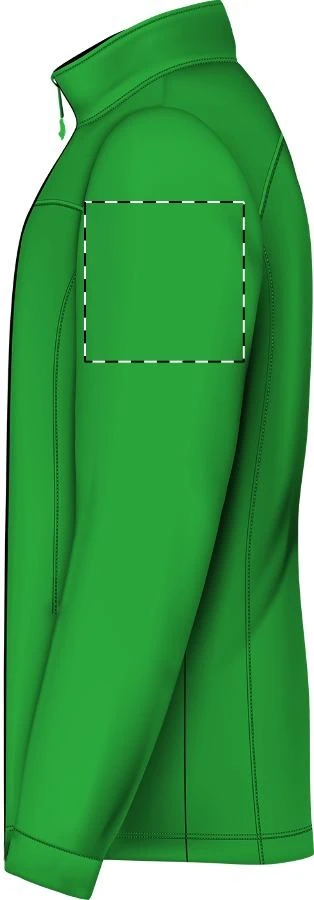 Baidok softshellová bunda – green – tlačová plocha – Ľavý rukáv