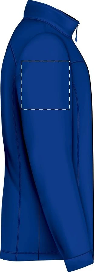 Baidok softshellová bunda – dark blue – tlačová plocha – Pravý rukáv