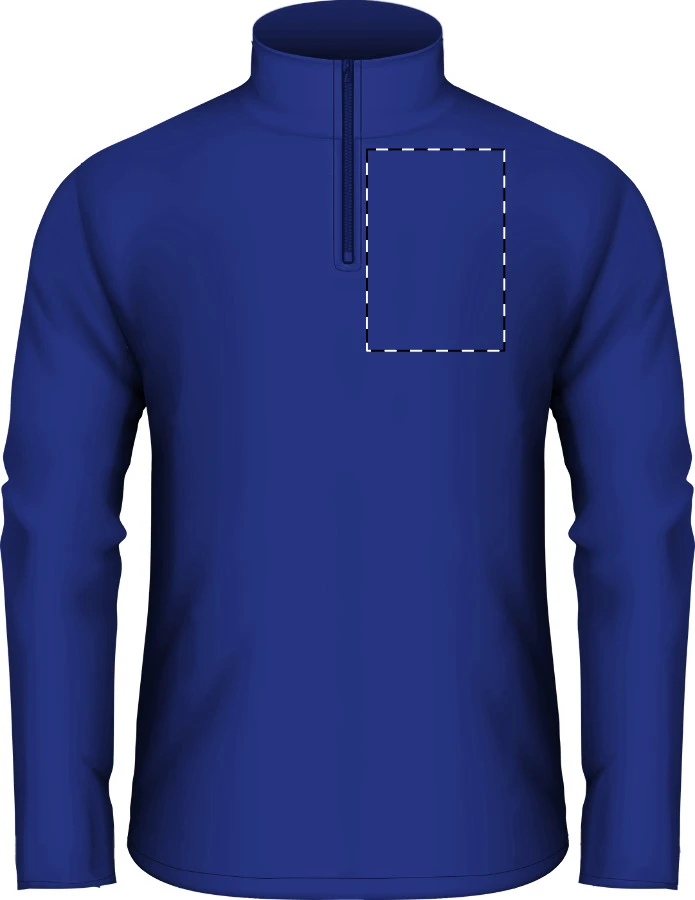 Therma fleecová bunda – dark blue – tlačová plocha – Ľavá hruď