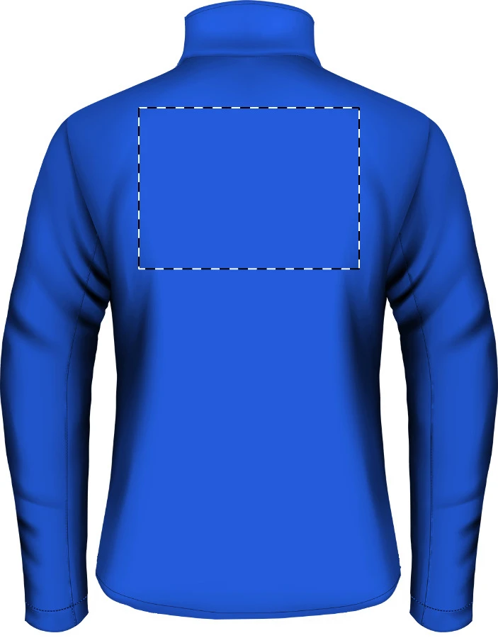 Therma fleecová bunda – blue – tlačová plocha – Zadná strana