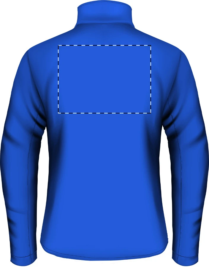 Therma fleecová bunda – blue – tlačová plocha – Zadná strana
