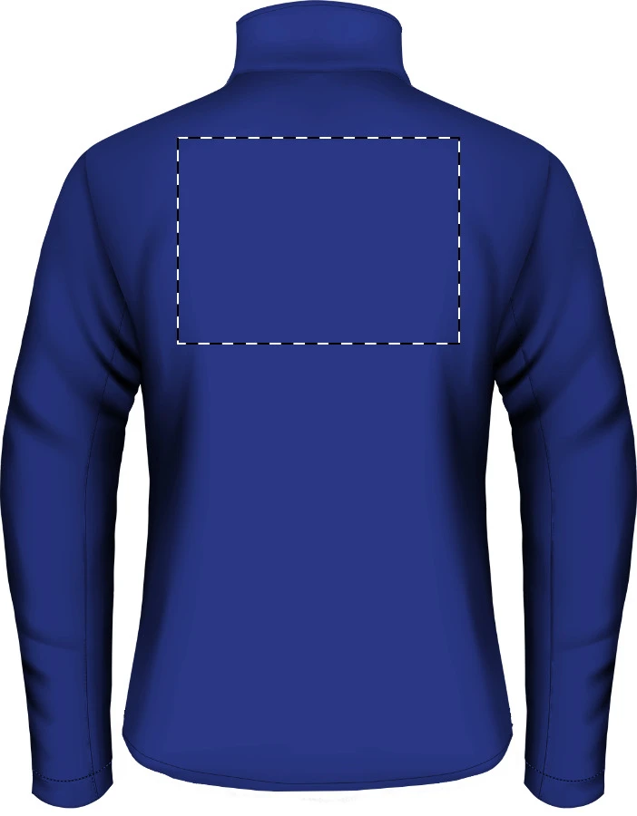 Therma fleecová bunda – dark blue – tlačová plocha – Zadná strana