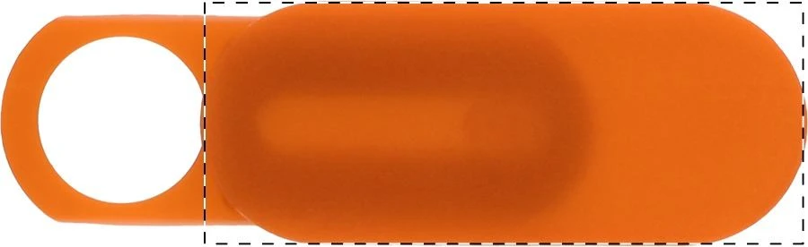 Hideo kryt na webkameru – orange – tlačová plocha – Posunutie doprava