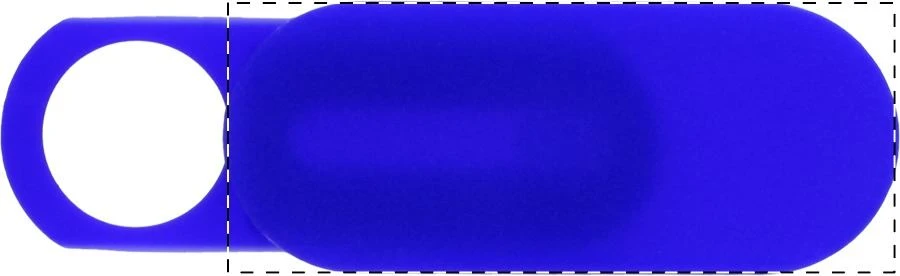 Hideo kryt na webkameru – blue – tlačová plocha – Posunutie doprava
