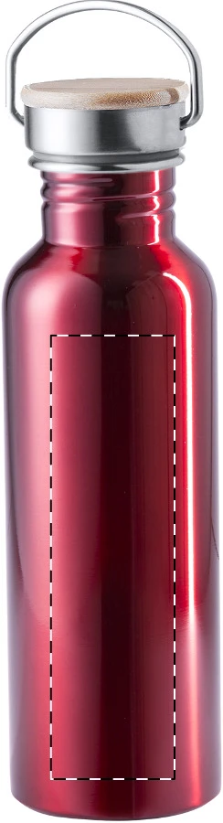 Colman fľaša z nerez ocele – red – tlačová plocha – Predná strana