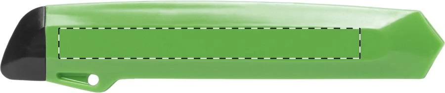Loktox orezávací nôž – green – tlačová plocha – Zadná strana