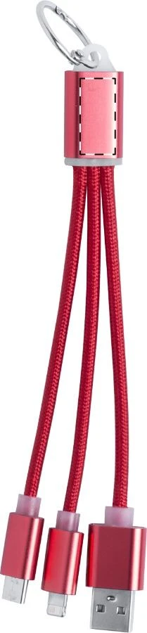 Scolt USB nabíjací kábel – red – tlačová plocha – Zadná strana