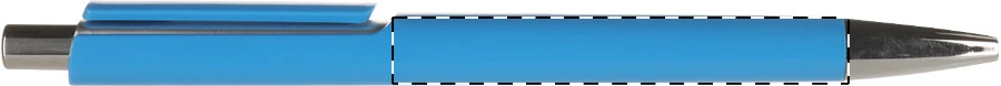 Insta guľôčkové pero – light blue – tlačová plocha – Na telo - pre ľaváka