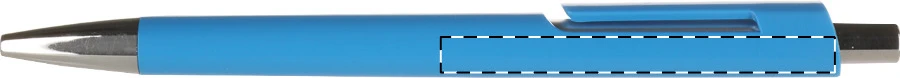 Insta guľôčkové pero – light blue – tlačová plocha – Pod klipom - pre praváka