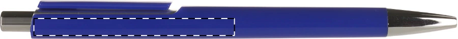 Insta guľôčkové pero – dark blue – tlačová plocha – Pod klipom - pre ľaváka