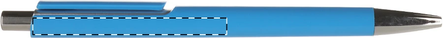 Insta guľôčkové pero – light blue – tlačová plocha – Pod klipom - pre ľaváka