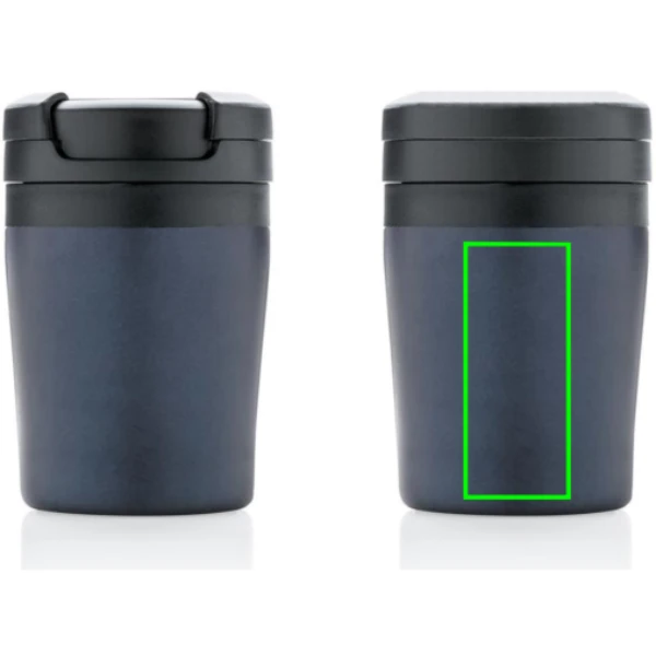 Termohrnček Coffee to go - XD Xclusive – modrá – tlačová plocha – Predmet zadná strana dole