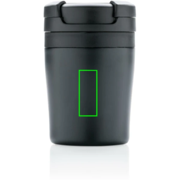 Termohrnček Coffee to go - XD Xclusive – čierna – tlačová plocha – Predmet predná strana uprostred