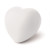 Antistressová lopta - srdce - farba white
