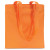Jednoduchá nákupná taška - farba orange