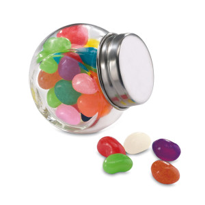 Rôznofarebné cukríky v sklenenej dóze - multicolour