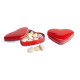 Sladké cukríky v plechovej krabičke - tvar srdca - red 4