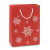 Stredná papierová darčeková taška - farba red