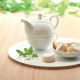 Biela keramická čajová súprava