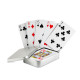 Klasické hracie karty v plechovke - matt silver 4