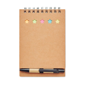 Zápisník s perom a note-it - beige