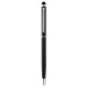 Hliníkové guľôčkové pero s dotykovou špičkou - čierna 2