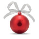 Reproduktor - vianočná guľa - red