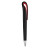 ABS otočné pero - čierna labuť - farba red