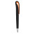 ABS otočné pero - čierna labuť - farba orange