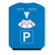 Parkovacia karta so škrabkou na sneh - blue