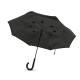 Obojstranný dáždnik 23 palcov - čierna