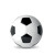 Futbalová lopta z PVC - farba white/black