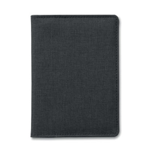 Dvojfarebný RFID obal na pas - čierna