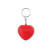 Kľúčenka v tvare srdca - farba red