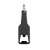 Hliníkový otvárač na fľaše - farba čierna