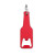 Hliníkový otvárač na fľaše, farba - red