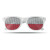 Slnečné okuliare s vlajkami - farba white