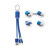 Kľúčenka a 3 káble - farba royal blue