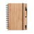 Bambusový zápisník s perom - farba wood