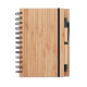 Bambusový zápisník s perom - wood