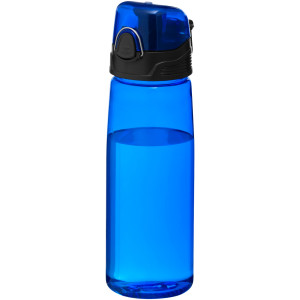 Športová fľaša Capri - průhledná modrá