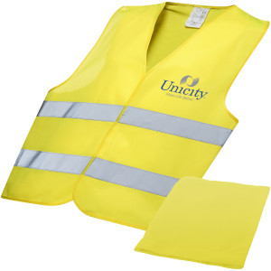 Profesionálna bezpečnostná vesta v obale - neonově žlutá