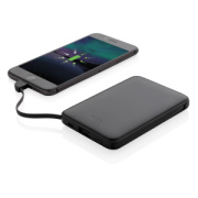 Vrecková powerbanka 5 000 mAh s integrovaným káblom - XD Collection