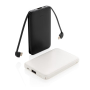 Vrecková powerbanka 5 000 mAh s integrovaným káblom - XD Collection