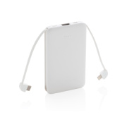 Vrecková powerbanka 5 000 mAh s integrovaným káblom - XD Collection