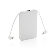 Vrecková powerbanka 5 000 mAh s integrovaným káblom - XD Collection