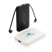 Vrecková powerbanka 5 000 mAh s integrovaným káblom - XD Collection