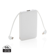 Vrecková powerbanka 5 000 mAh s integrovaným káblom - XD Collection